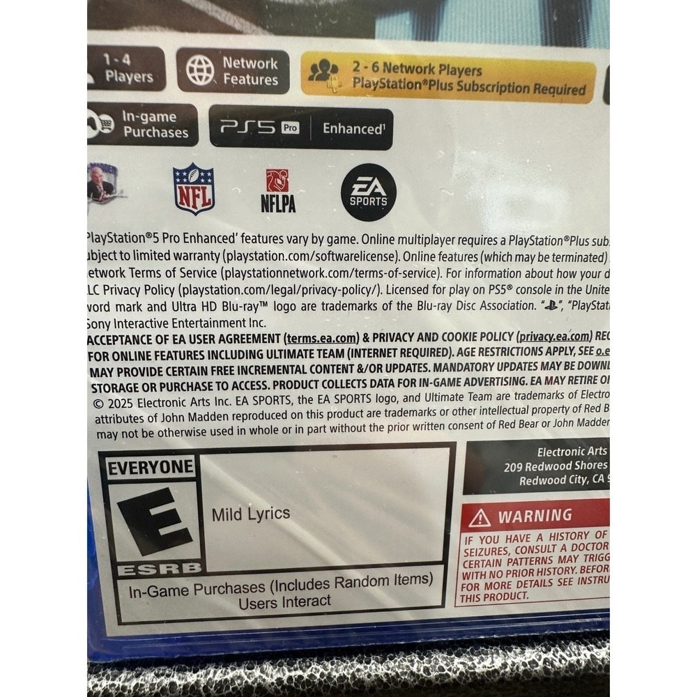 Madden NFL 26 PS5 Game New Sealed EA Sports Football Video Game - Picture 10 of 12